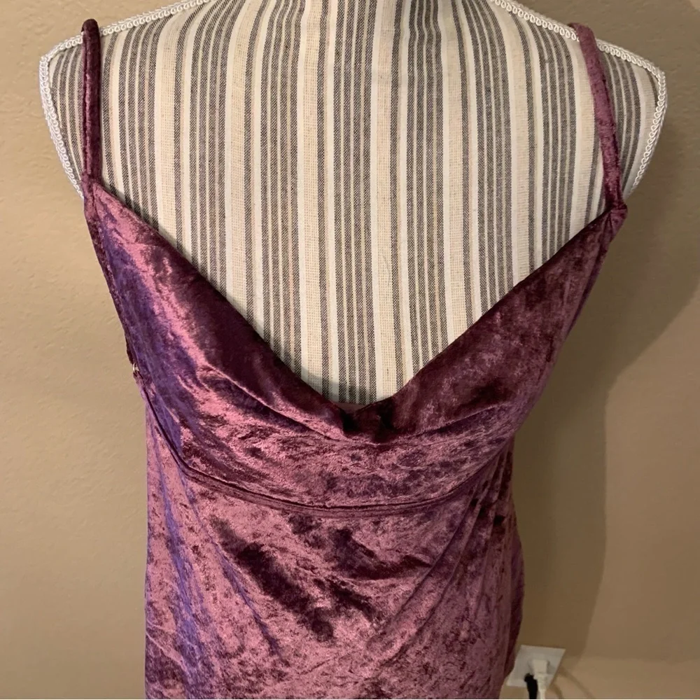 NWT Free People Velvet Tunic Large Fig Jam Intimately Free Pple All Night Cami